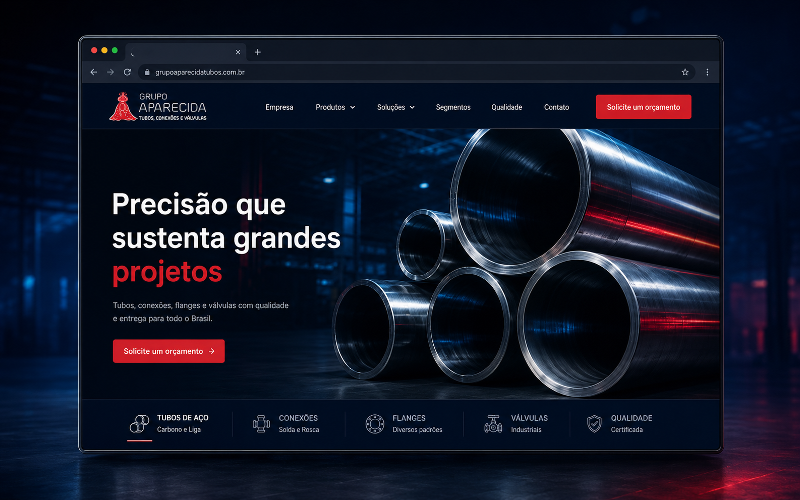 Site institucional do Grupo Aparecida